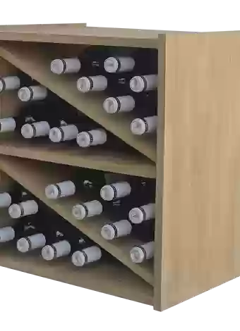 Botellero de madera de pino
