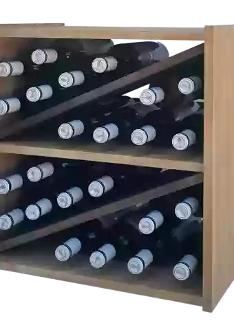 Botellero de madera de pino