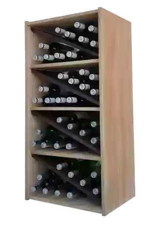 Botellero de madera de pino