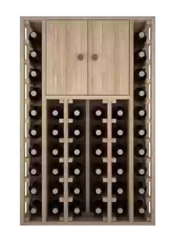 Дубовая деревянная бутылка с дверями