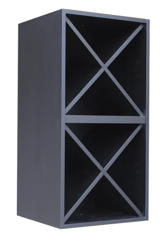 BOTELLERO DOBLE CUBO CON ASPAS.