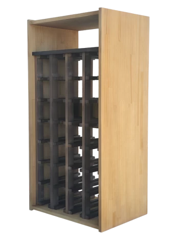 Elegant modular bottle rack in two colours by Expovinalia com