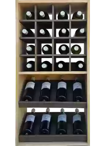 Botellero de madera de pino