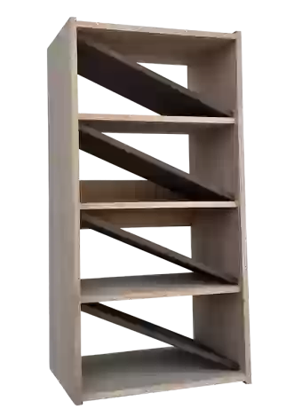 Botellero de madera de pino