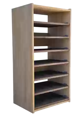 Botellero de madera de pino