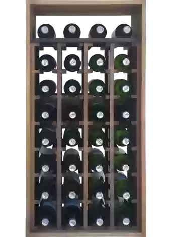 Botellero de madera de pino