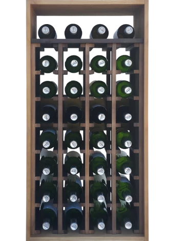 Botellero de madera de pino