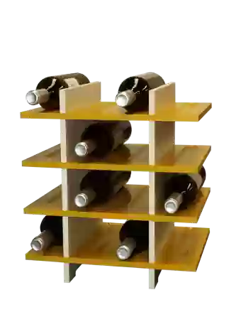 BOTTLE HOLDER WITH BALLS AND CRADLES FOR BOTTLES
