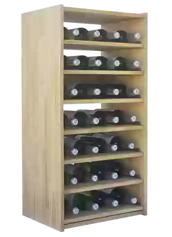 Modular wine rack with 5 shelves for 28 bottles by Expovinalia com