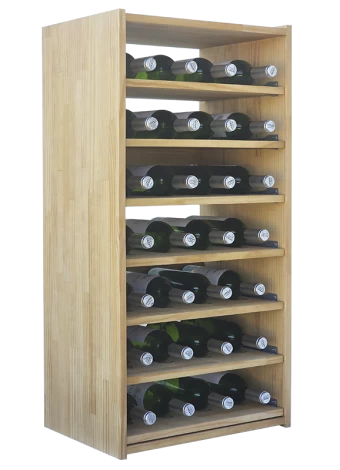 Botellero de madera de pino