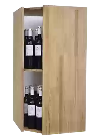 Botellero de madera de pino