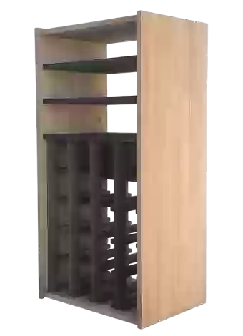 Botellero de madera de pino