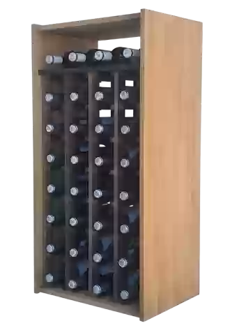 Botellero de madera de pino