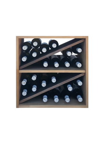 Botellero de madera de pino