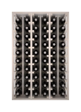 Pine wood bottle racks for 60 Bottles|Distributed by Expovinalia
