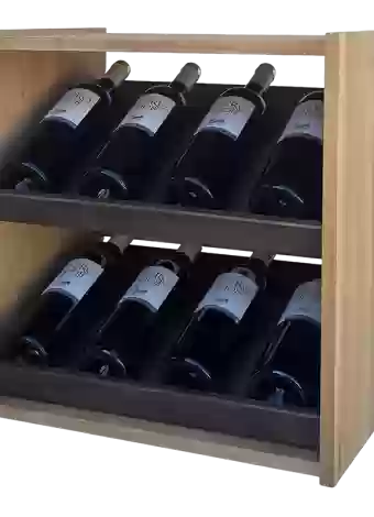 Botellero de madera de pino