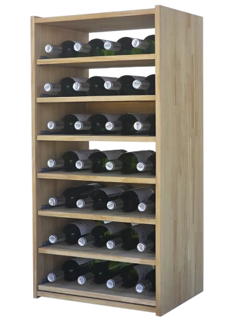 Botellero de madera de pino