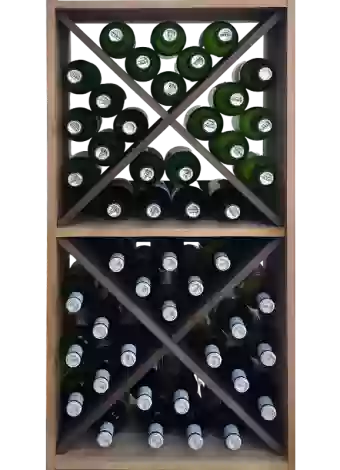 Botellero de madera de pino