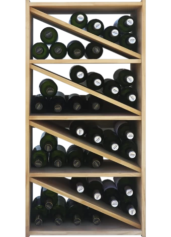Botellero de madera de pino