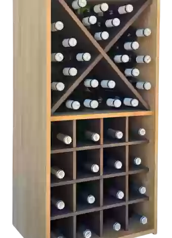 Botellero de madera de pino