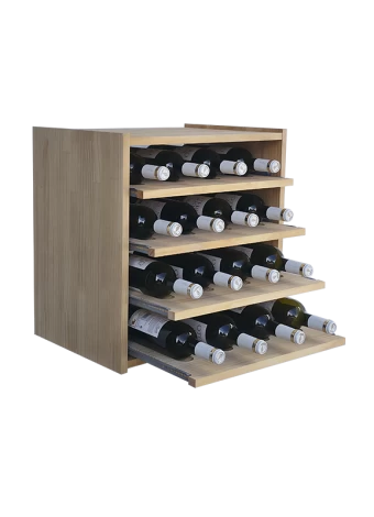 Botellero de madera de pino