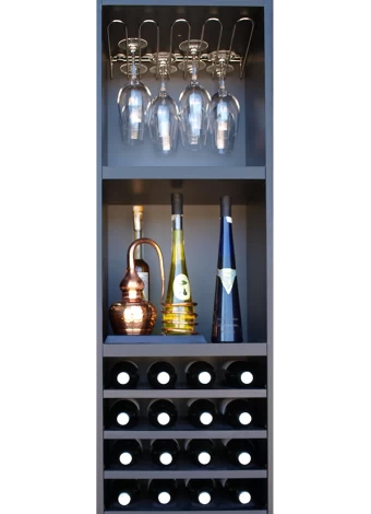 BLACK MELAMINE BOTTLE