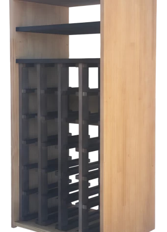 Botellero de madera de pino