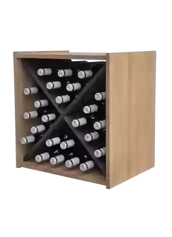 Botellero de madera de pino