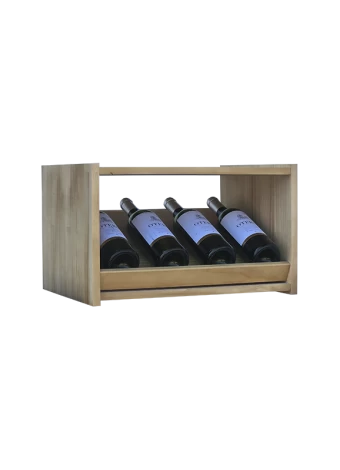 Botellero de madera de pino