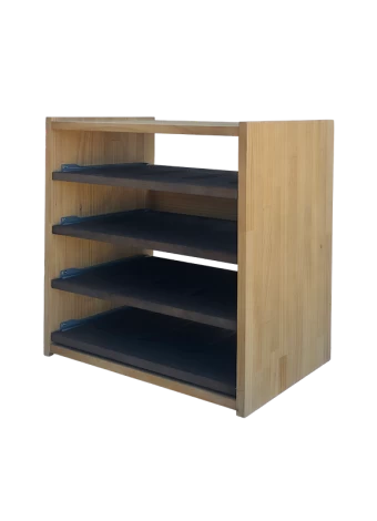 Botellero de madera de pino