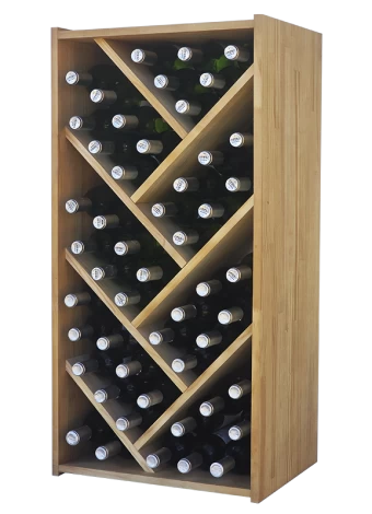 Modular bottle rack with SPIKE-SHAPED DIVISIONS by Expovinalia