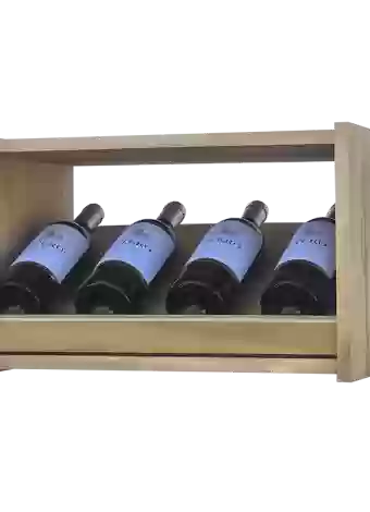 Botellero de madera de pino