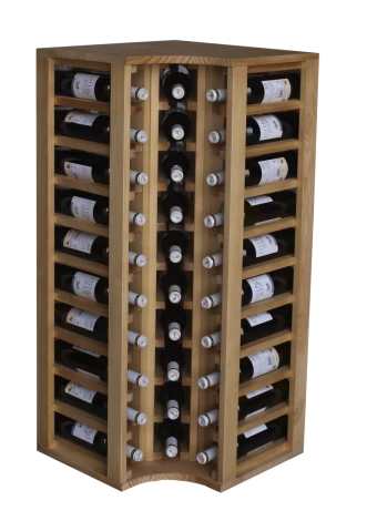 WOODEN BOTTLE FOR CORNER, CAPACITY FOR 40 Distributed  by Expovinalia-