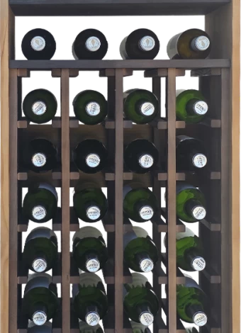 Botellero de madera de pino