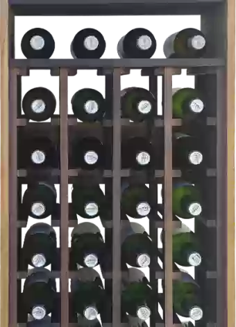 Traditional two-colour modular wine rack with 24 compartments and 2 shelves by Expovinalia com