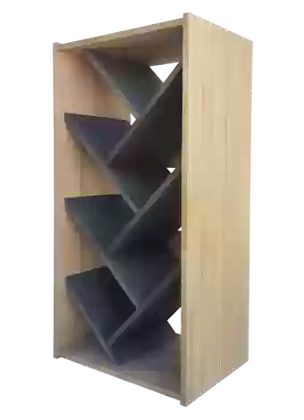 Botellero de madera de pino
