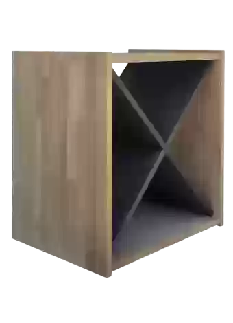 Botellero de madera de pino