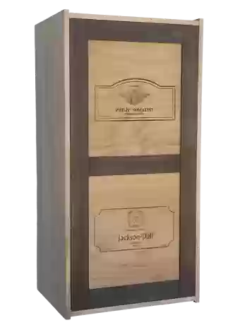 Botellero de madera de pino