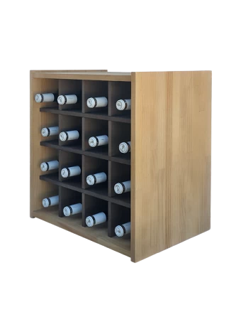 Botellero de madera de pino