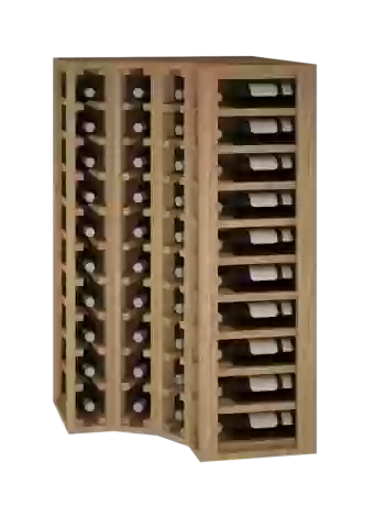 WOODEN BOTTLE FOR CORNER, CAPACITY FOR 40 Distributed  by Expovinalia-