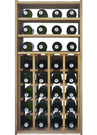 Botellero de madera de pino