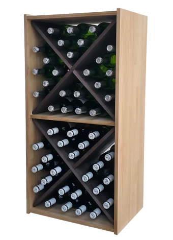 Botellero de madera de pino