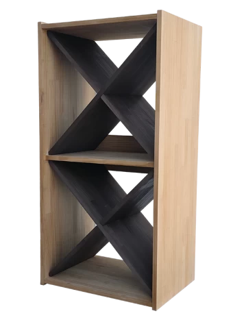 Botellero de madera de pino