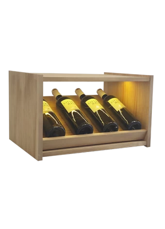 Botellero de madera de pino