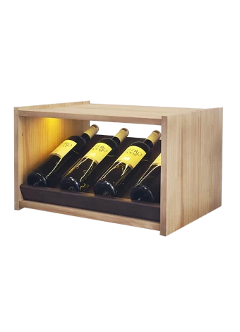 Botellero de madera de pino