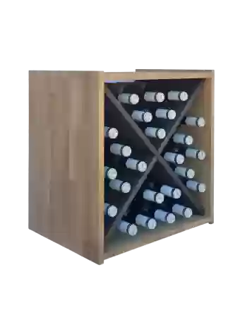 Botellero de madera de pino