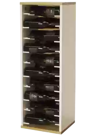 Wooden bottle rack for 30 bottles