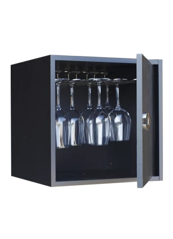 BOTELLERO DE MELAMINA NEGRO