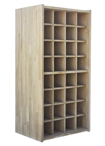 This traditional modular bottle rack by Expovinalia com