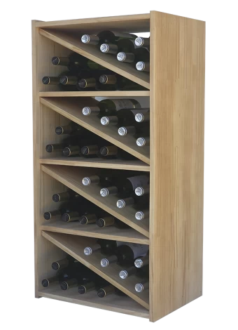 Botellero de madera de pino
